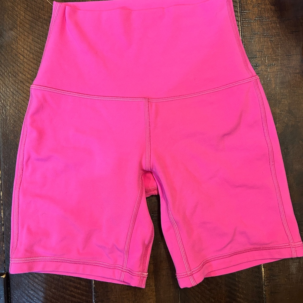 Women's Pink High-Waisted Shorts